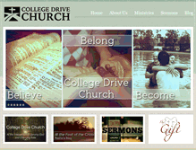 Tablet Screenshot of collegedrivechurch.com